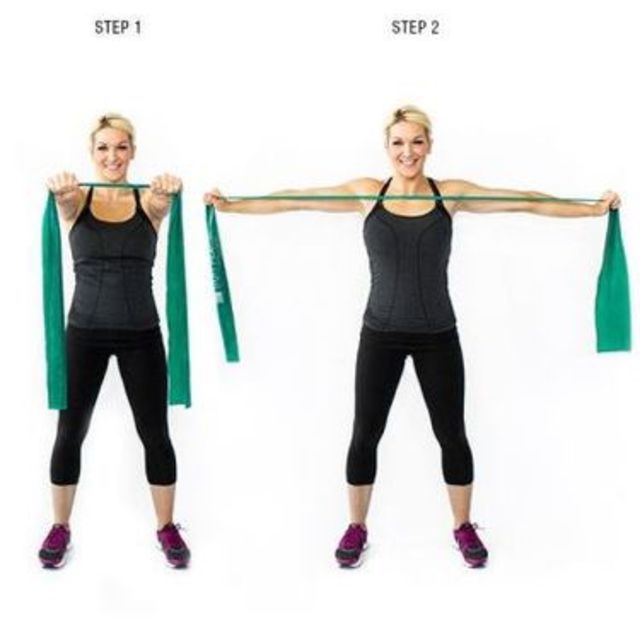 Band Pull Apart by Krisonthis . Exercise Howto Skimble