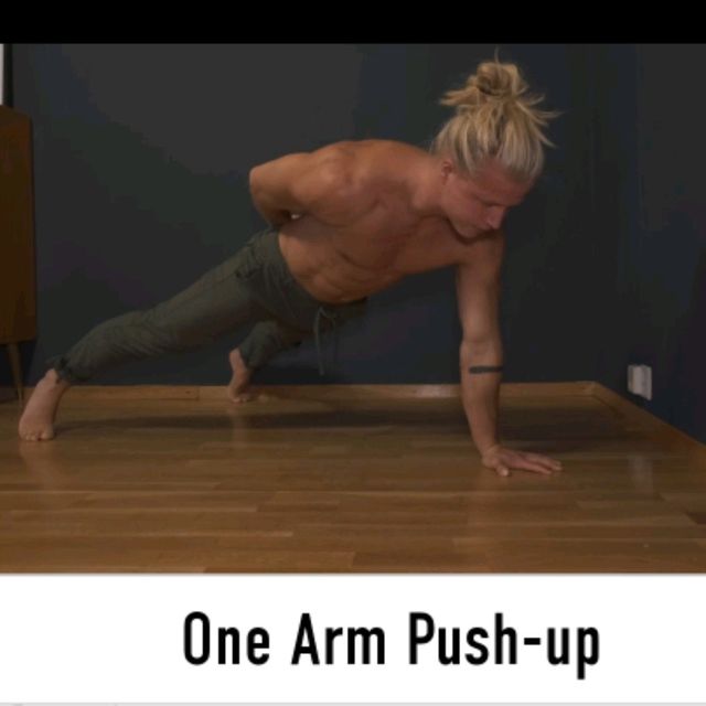 One Arm Push Up by Alex 🌊. Exercise Howto Skimble