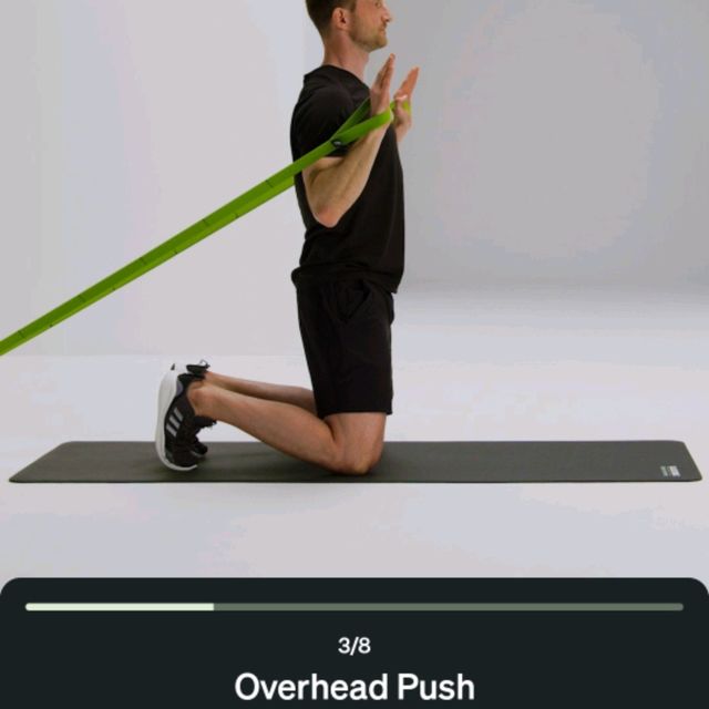 Overhead Push With Band by Rajeswari D. - Exercise How-to - Skimble