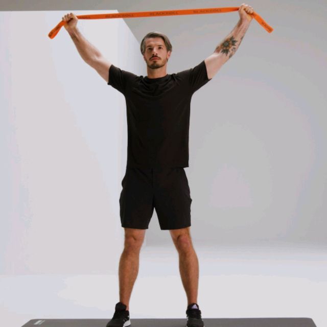 Broomstick Stretch With Band by Rajeswari D. Exercise Howto Skimble