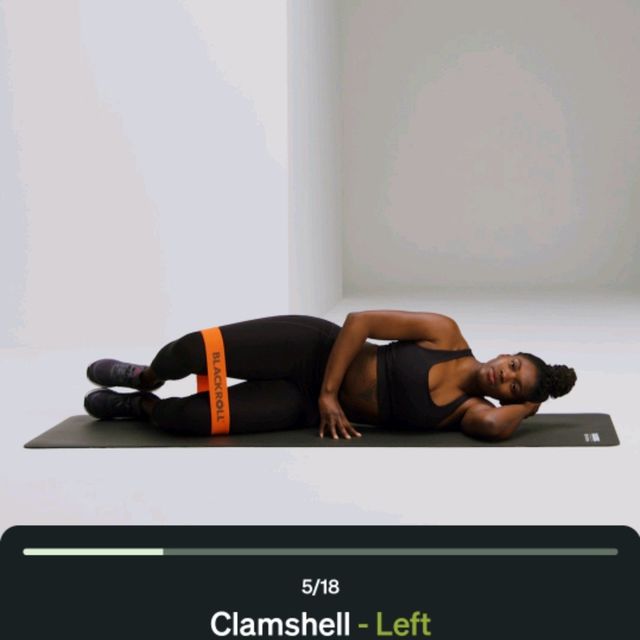 Clamshell With Band Left by Rajeswari D. Exercise Howto Skimble