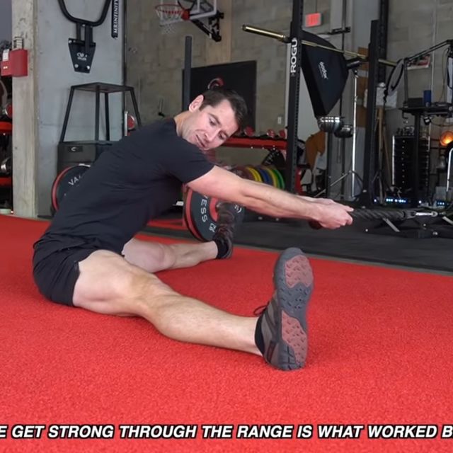 Loaded Pancake Stretch by Luke Melia Exercise Howto Skimble