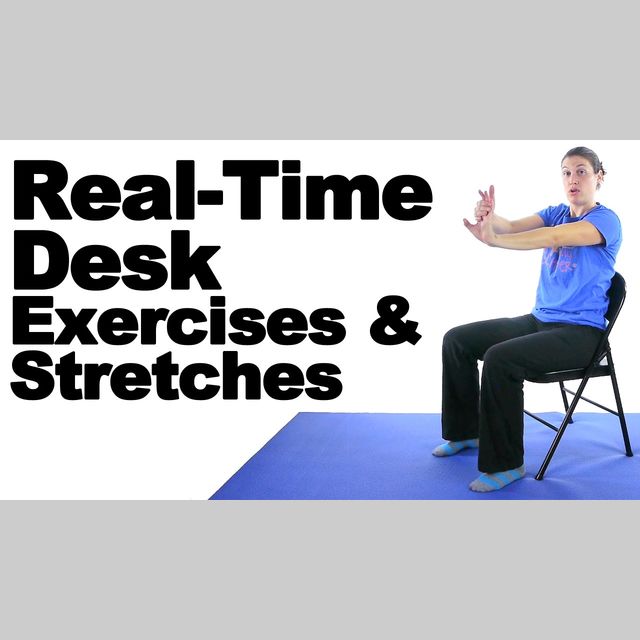 RealTime Desk Exercises & Stretches Free Stretching Workout Skimble