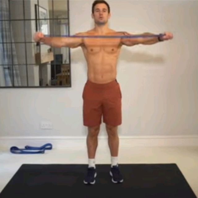 Bands Big Arm Circles Warm Up by Frank Roodenburg Exercise Howto