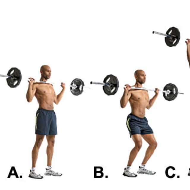 Barbell Push Press by Richard Terry Jr Exercise Howto Skimble