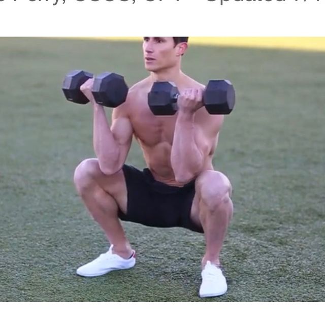 Dumbbell Front Squat by Sonya G. Exercise Howto Skimble