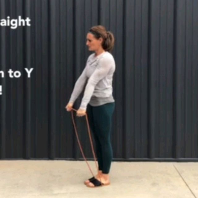 Standing Banded Hollow IY by Alex 🌊. Exercise Howto Skimble
