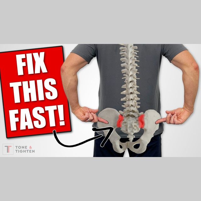 IMMEDIATE RELIEF! Fix Sacroiliac SI Joint Pain Self Mobilization