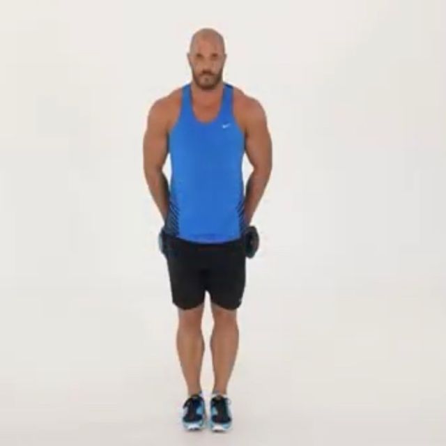 Behind The Back Dumbbell Shrug by Steve Korn Exercise Howto Skimble