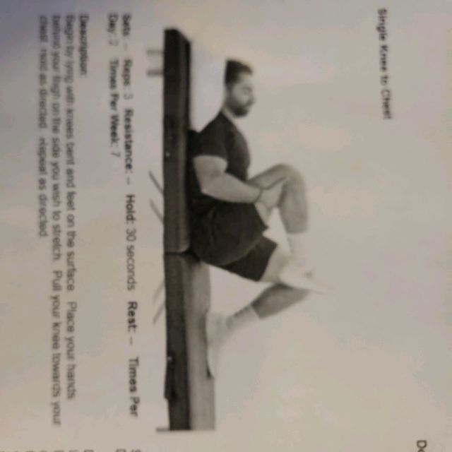 knee to chest on back by M. Exercise Howto Skimble