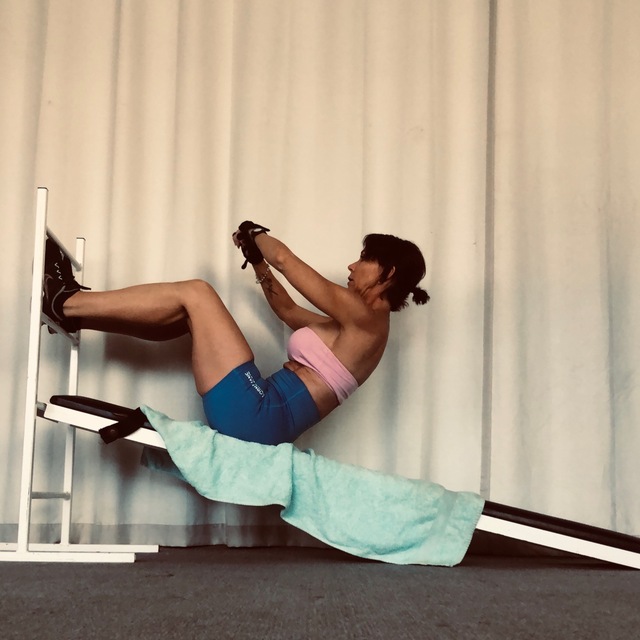 Decline Sit Up by Jo Douglas Exercise Howto Skimble