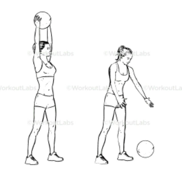 Medicine Ball Slam by Karen L. Exercise Howto Skimble