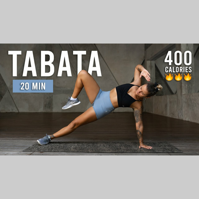 20 Min TABATA HIIT Workout | Burn 400 Calories (Full Body, No Equipment ...