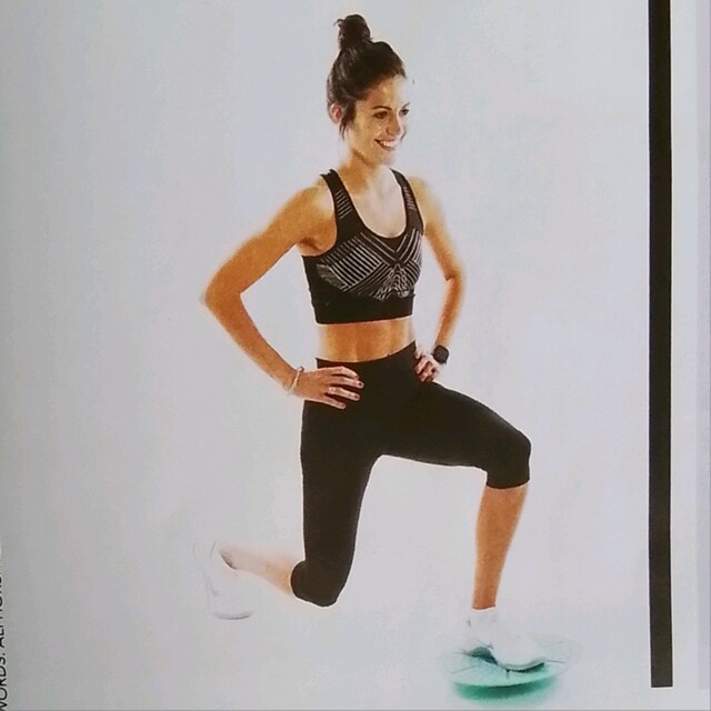 Reverse Lunge on Balance Board by Karen L. Exercise Howto Skimble