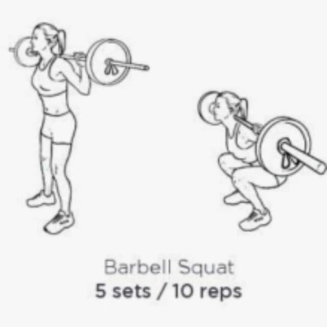 Barbell Squat By Caroline Wambani Exercise How To Skimble