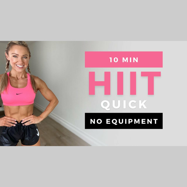 10 Min QUICK HIIT WORKOUT at Home | Full Body | No Equipment - Free ...