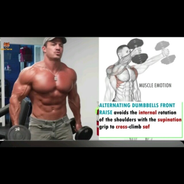Front Raise Alternating by Isreal E. - Exercise How-to - Skimble