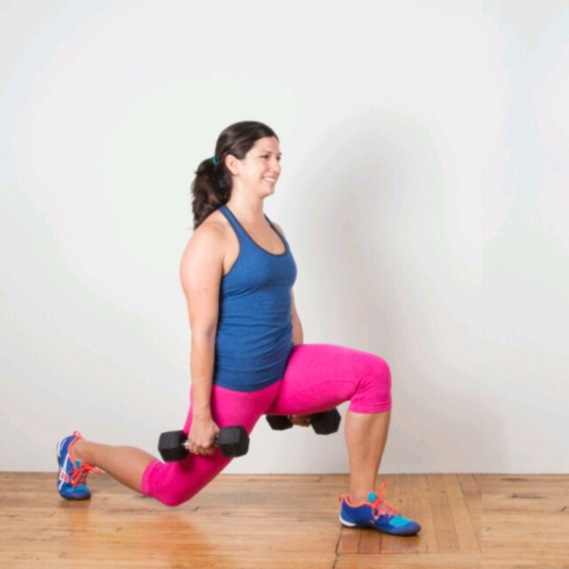 Reverse Dumbbell Lunges by đ»đđ€đđŁđ„ đœđ đ©đŠ đ - Exercise How-to - Skimble
