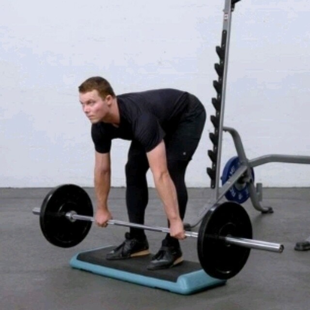 Smith Machine Elevated RDL by Martel Berry Exercise Howto Skimble