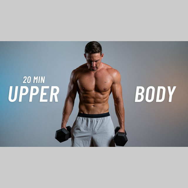 20 Min TOTAL UPPER BODY Workout With Dumbbells (Build Muscle & Strength ...