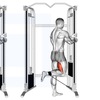 Left Cable Standing Leg Curl