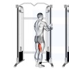 Right Left Cable Standing Leg Curl
