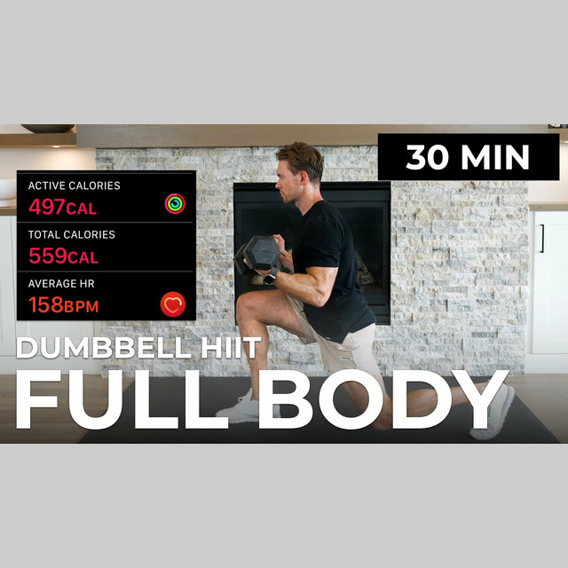 30 Minute FULL BODY DUMBBELL WORKOUT at Home | 500 CALS 🔥 HIIT x ...