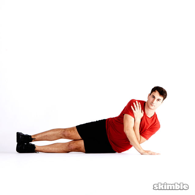 Right Tricep PushUps Exercise Howto Workout Trainer by Skimble