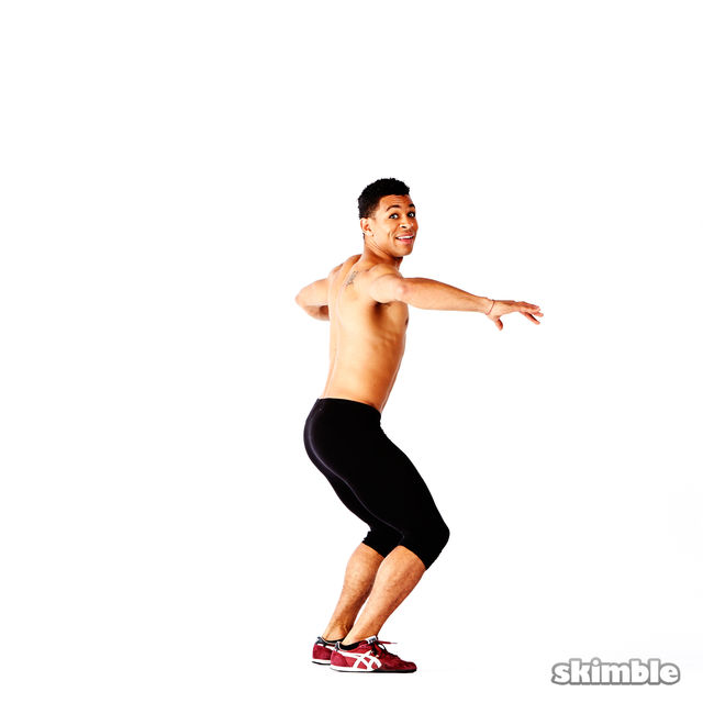 Snowboard Hops Exercise Howto Workout Trainer by Skimble