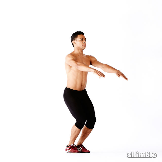 How to do: Narrow Squats - Step 4
