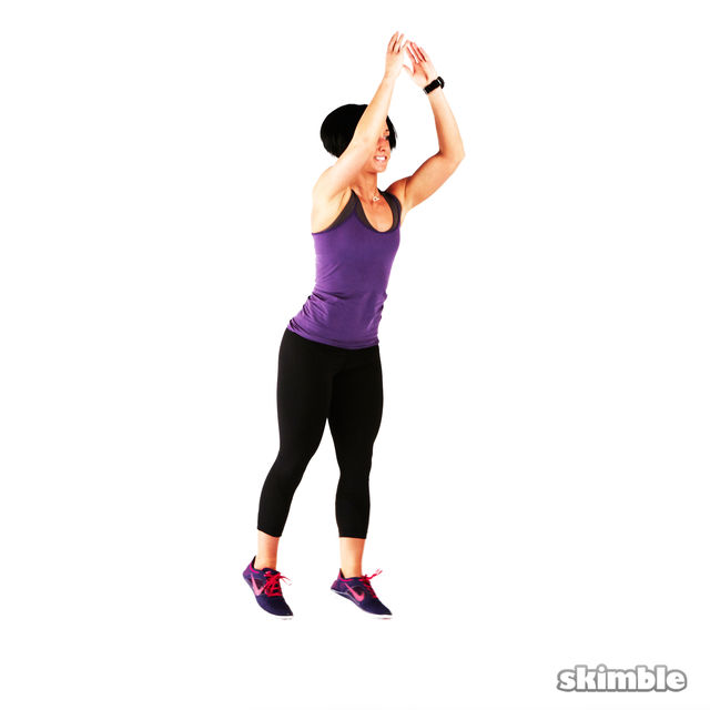 Back Lunge Kick Jump Switch Exercise Howto Skimble