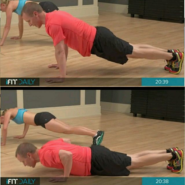 Push Up With Plank Jacks Exercise Howto Workout Trainer by Skimble
