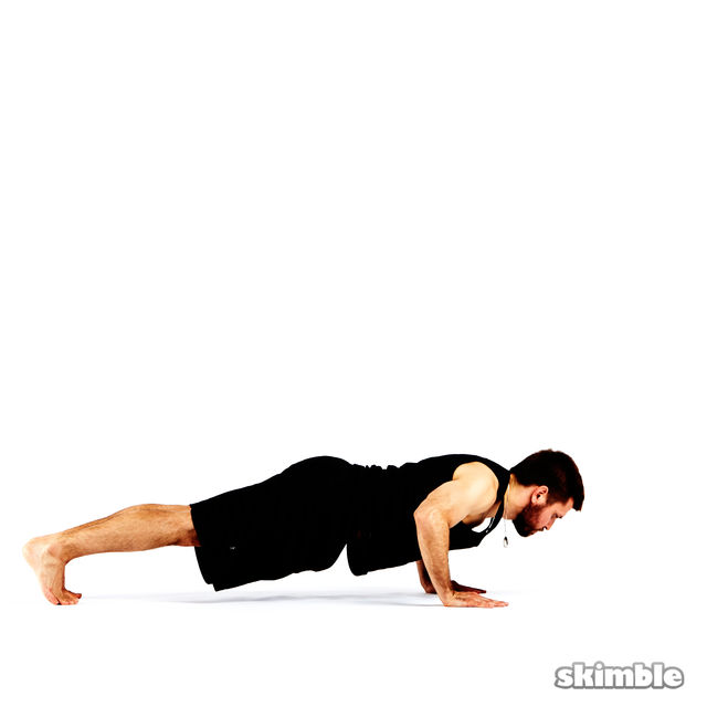 Push Up Pull Throughs Exercise Howto Workout Trainer by Skimble