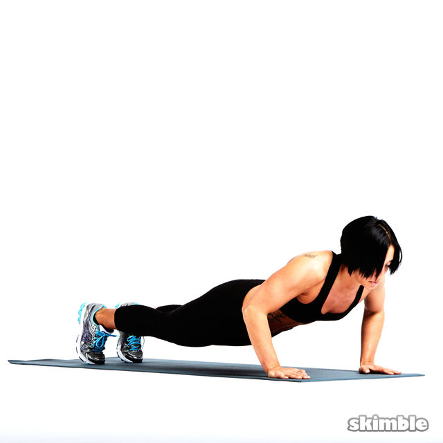 Half Burpees Exercise Howto Skimble Workout Trainer