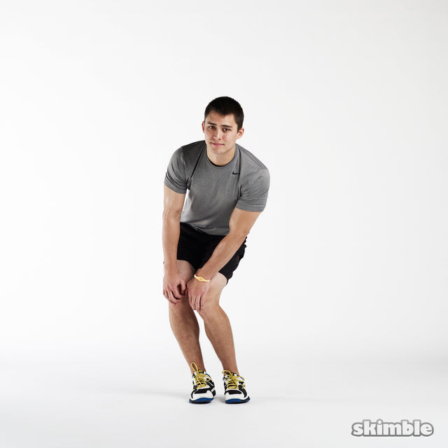 Knee Circles Exercise Howto Workout Trainer by Skimble