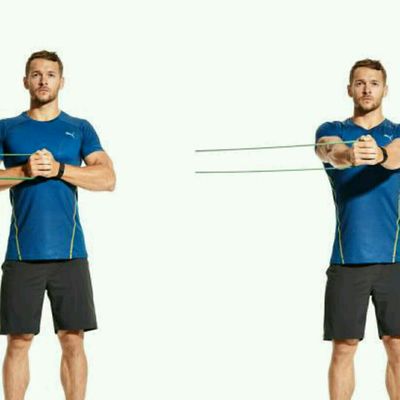 Parallel Press Exercise Split Dumbbell Press by Gerrand Crosby - Exercise How-to - Skimble