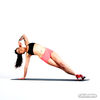 Left Side Plank Crunches