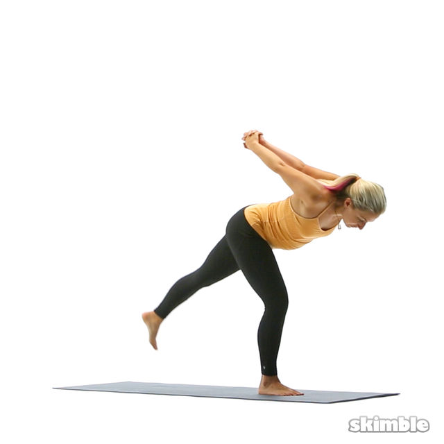 Right Toppling Tree - Exercise How-to - Skimble Workout Trainer