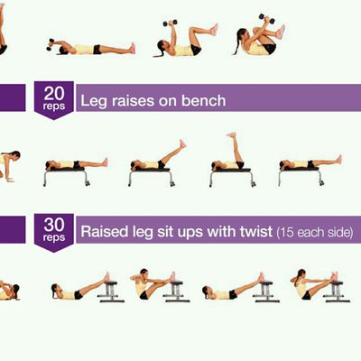 Bent Leg Raises With Hip Lift - Exercise How-to - Workout Trainer by ...