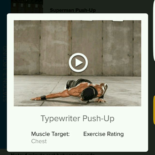 Typewriter Push Ups Exercise Howto Workout Trainer by Skimble