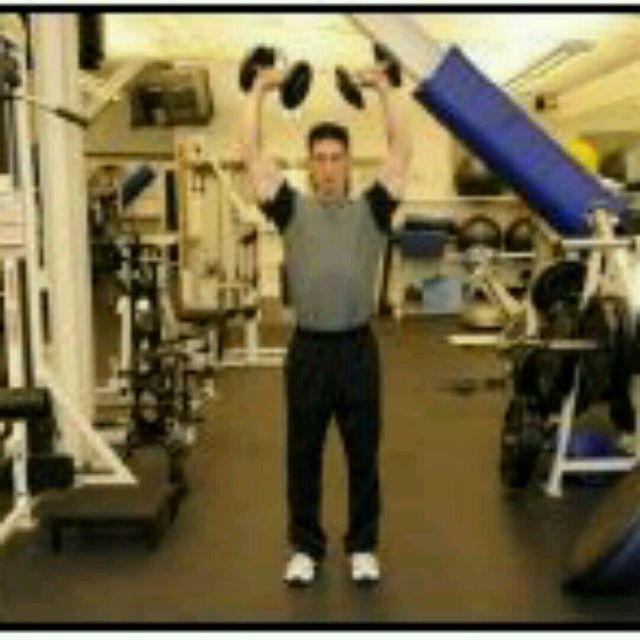 Rotational DB Shoulder Press by Tony S. Exercise Howto Skimble