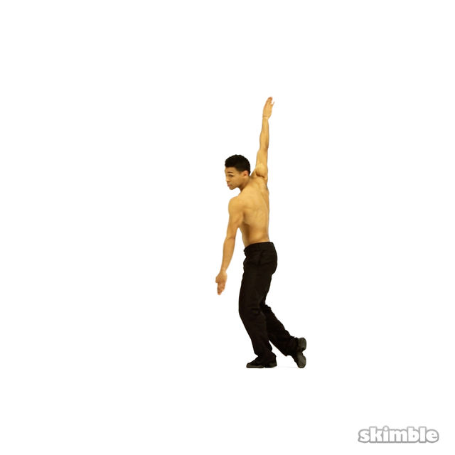 Toe Drag Turn Exercise Howto Workout Trainer by Skimble