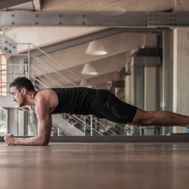 Planks On Elbows Exercise Howto Workout Trainer by Skimble