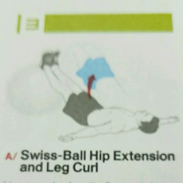 Swiss Ball Hip Extension And Leg Curl by Allen Dunnick Exercise How