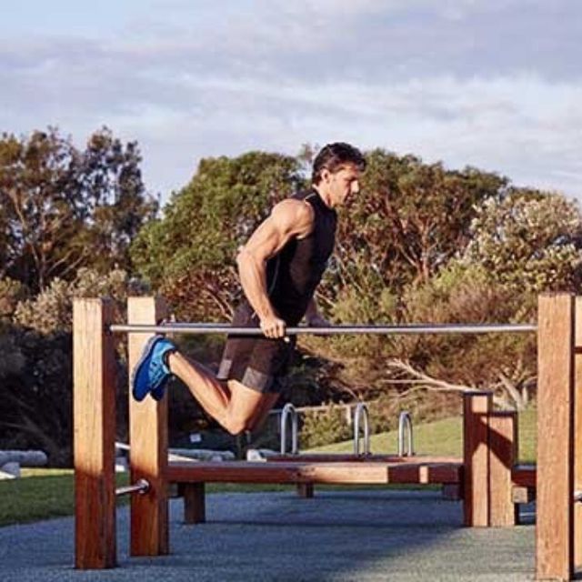 Bar Jumping Dips by Damien R. Exercise Howto Skimble