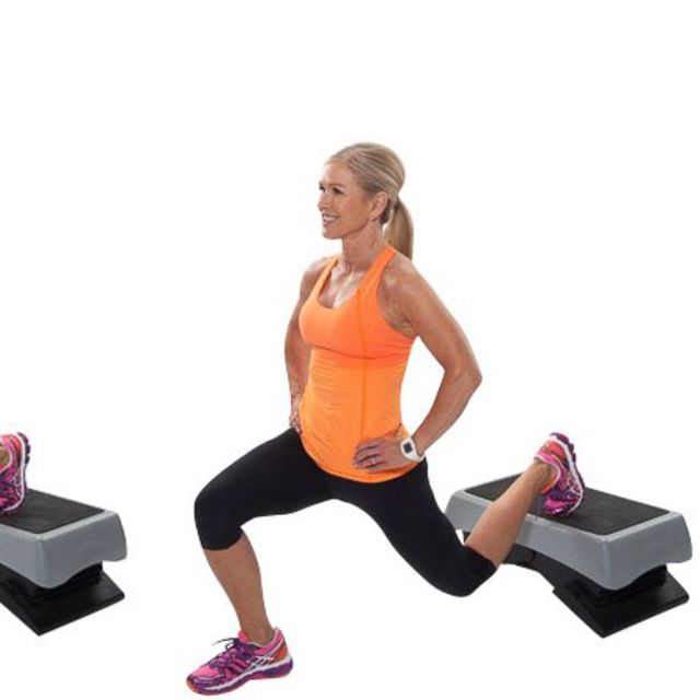 Elevated Leg Lunge by Michelle Hannen Exercise Howto Skimble