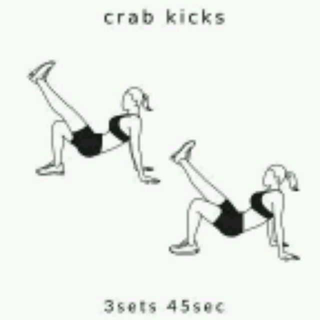 Crab Kicks by Michelle Oliveira Exercise Howto Skimble
