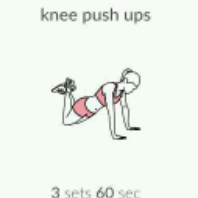 Knee Push Ups By Michelle Oliveira Exercise How To Skimble