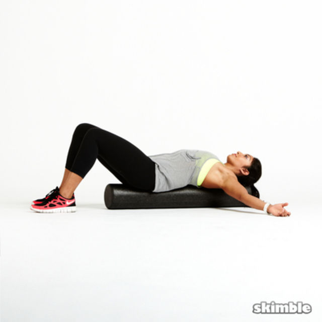 Angel Arms on Foam Roller Exercise Howto Skimble