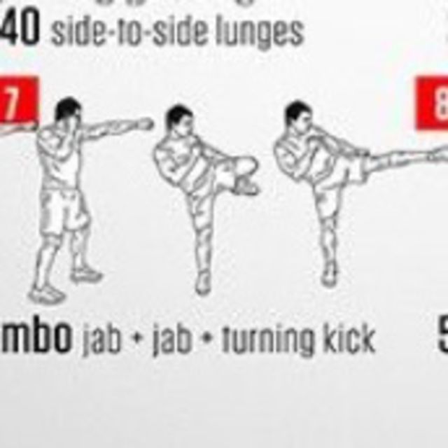 Jab+cross+kick Exercise Howto Workout Trainer by Skimble